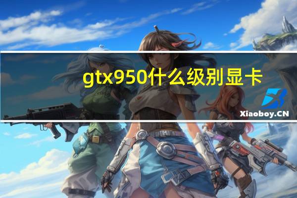 gtx950什么级别显卡（gtx950什么级别显卡）