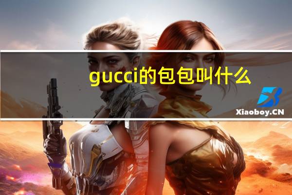 gucci的包包叫什么