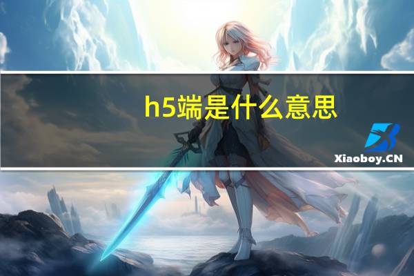 h5端是什么意思