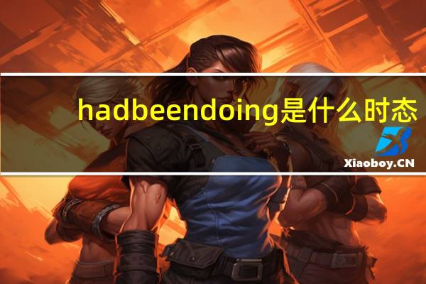 hadbeen doing是什么时态