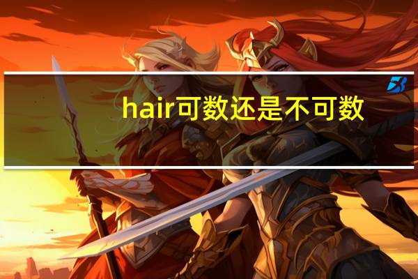 hair可数还是不可数
