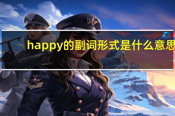 happy的副词形式是什么意思