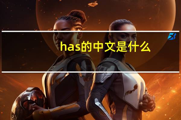 has的中文是什么