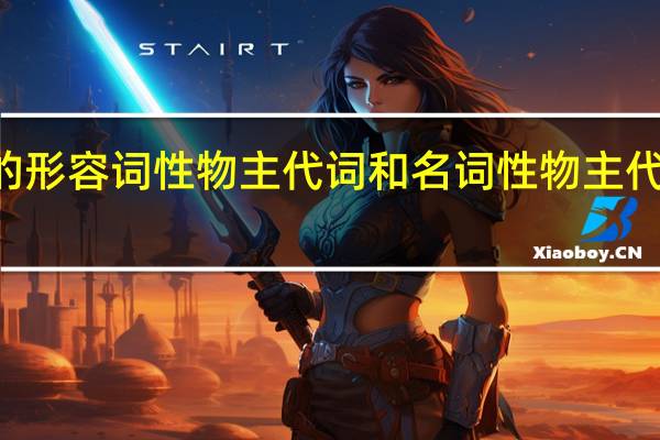 he的形容词性物主代词和名词性物主代词是什么