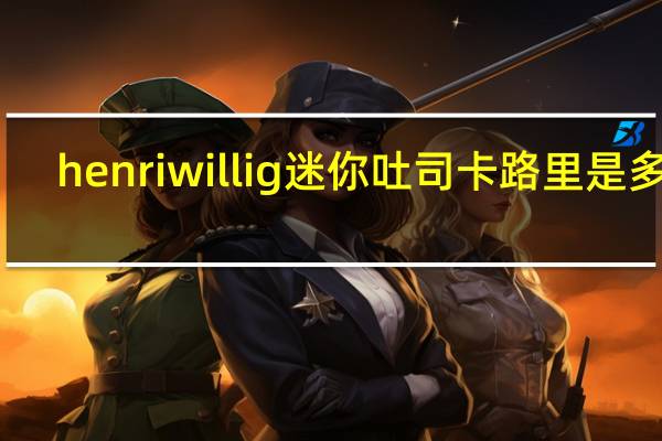 henri willig 迷你吐司卡路里是多少