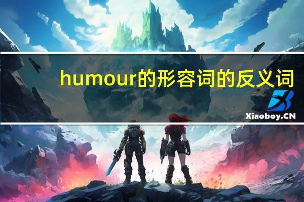 humour的形容词的反义词