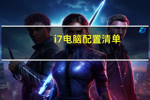 i7电脑配置清单（I7电脑配置单）