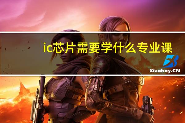 ic芯片需要学什么专业课
