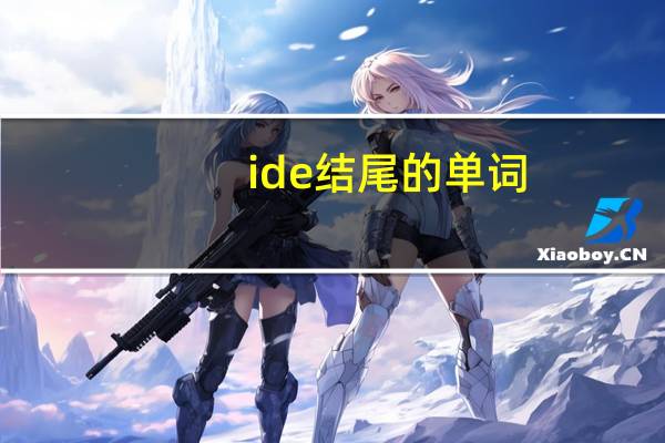ide结尾的单词