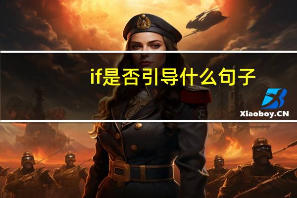 if是否引导什么句子