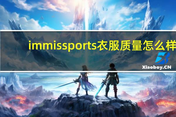immissports衣服质量怎么样
