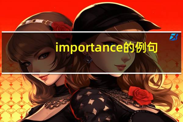 importance的例句