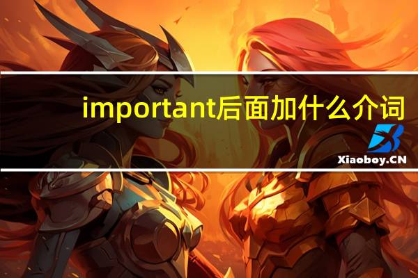 important后面加什么介词