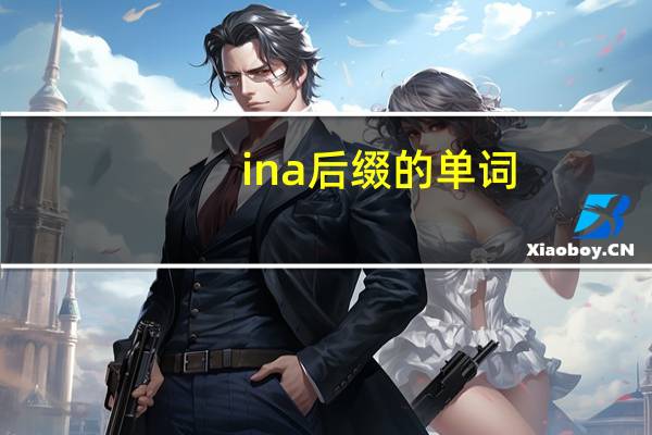 ina后缀的单词
