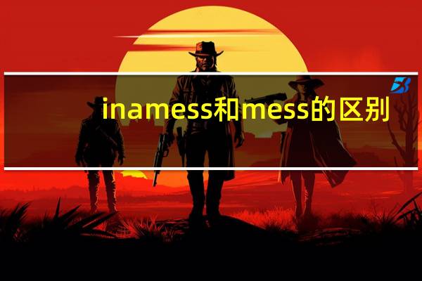 in a mess和mess的区别