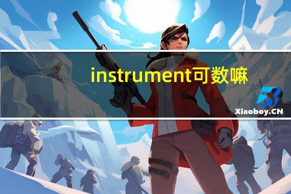 instrument可数嘛