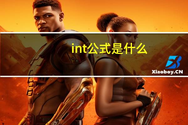 int公式是什么（INT公式是什么意思）