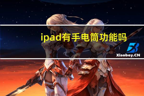 ipad有手电筒功能吗