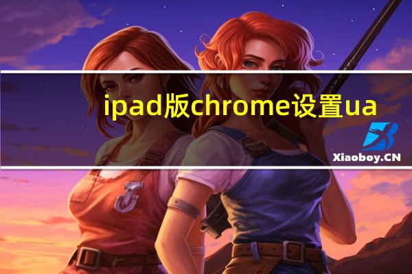 ipad版chrome设置ua