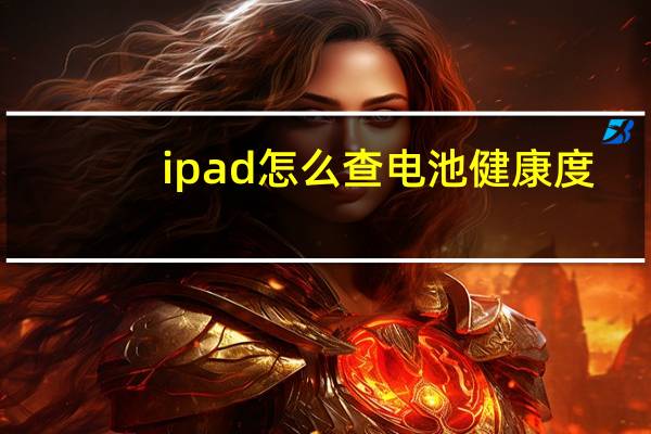 ipad怎么查电池健康度（ipad电池健康度怎么看）
