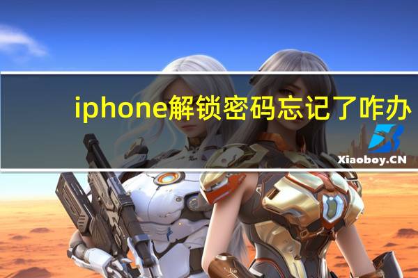 iphone解锁密码忘记了咋办（iphone解锁）