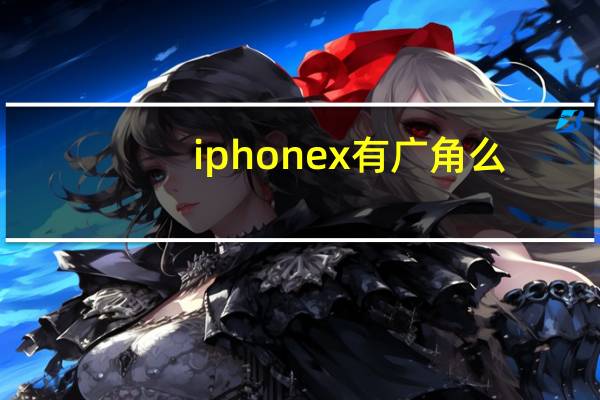 iphonex有广角么（iphonex能不能广角）