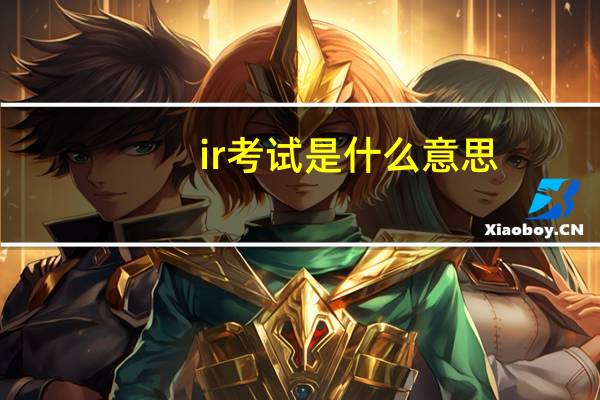 ir考试是什么意思