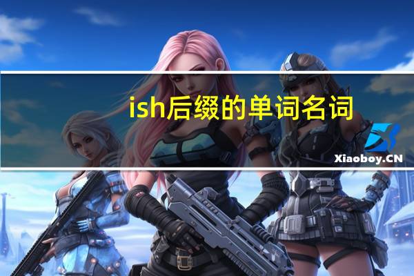 ish后缀的单词名词