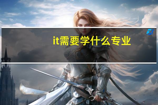 it需要学什么专业