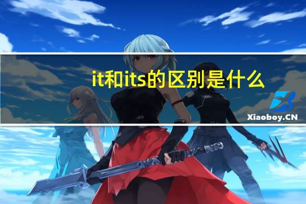 it和its的区别是什么