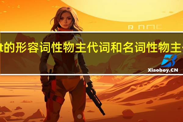 it的形容词性物主代词和名词性物主代词是？