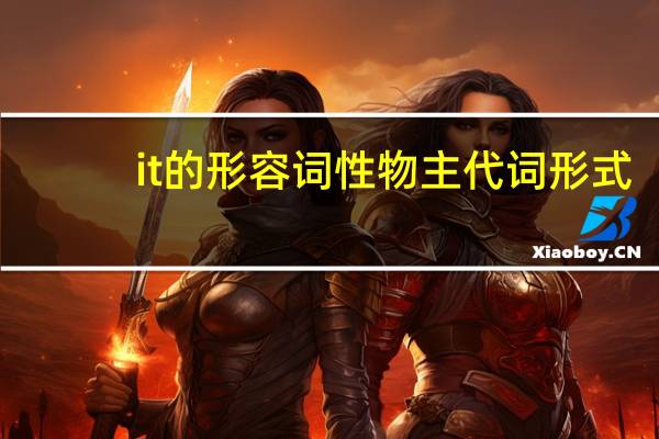 it的形容词性物主代词形式