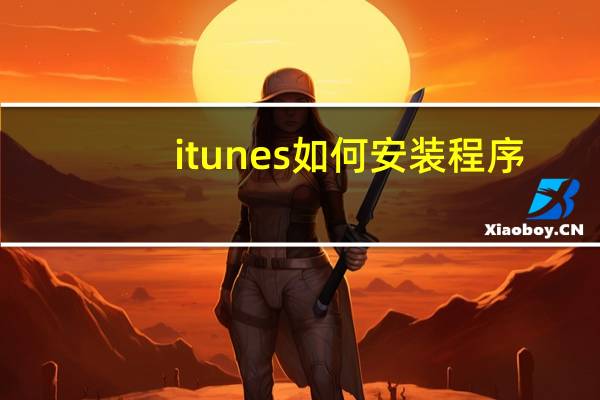 itunes如何安装程序