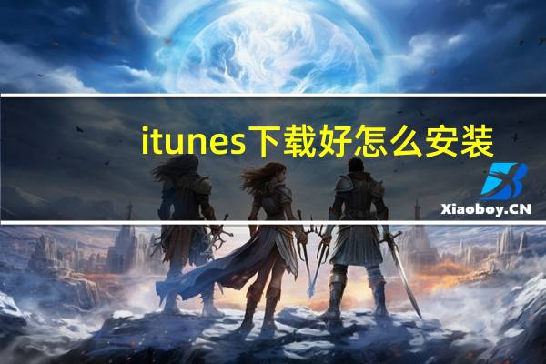 itunes下载好怎么安装(itunes下载的软件怎么安装)