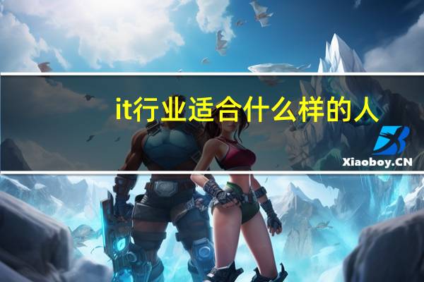 it行业适合什么样的人