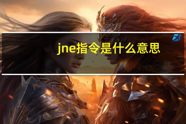 jne指令是什么意思