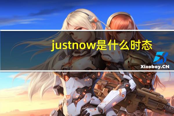 just now是什么时态