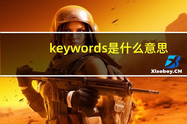 key words是什么意思（key words）