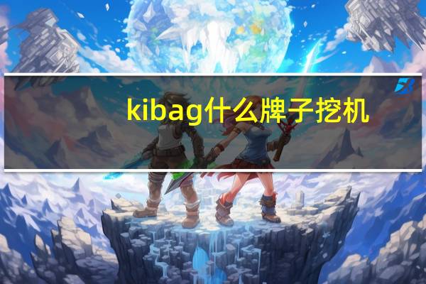 kibag什么牌子挖机