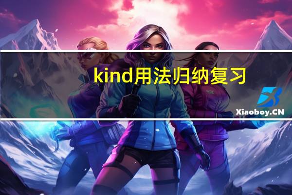 kind用法归纳复习