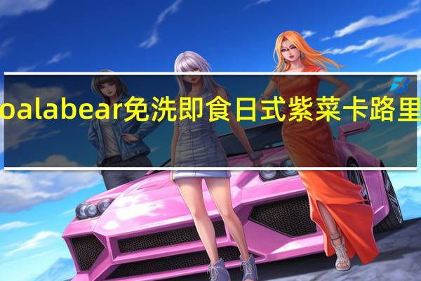 koala bear 免洗即食日式紫菜卡路里是多少