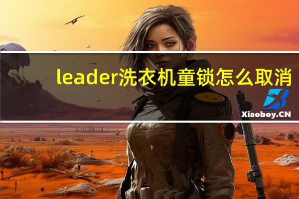 leader洗衣机童锁怎么取消