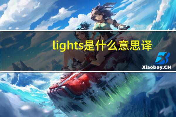 lights是什么意思译