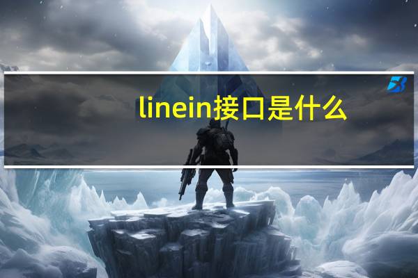 line in接口是什么