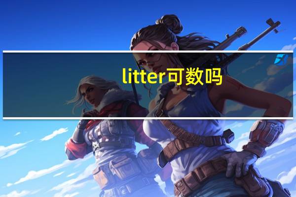 litter可数吗