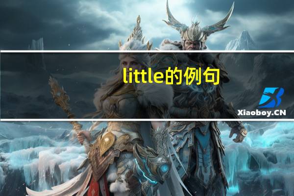 little的例句