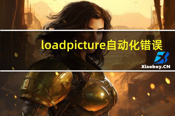 loadpicture自动化错误