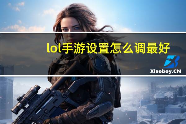 lol手游设置怎么调最好（lol手游设置翻译图）