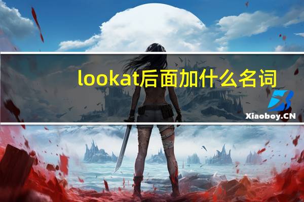 look at后面加什么名词