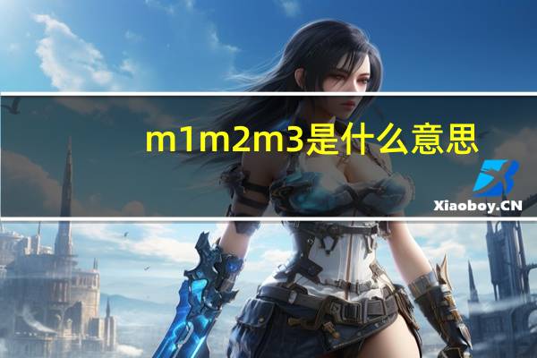 m1 m2 m3是什么意思（m1）